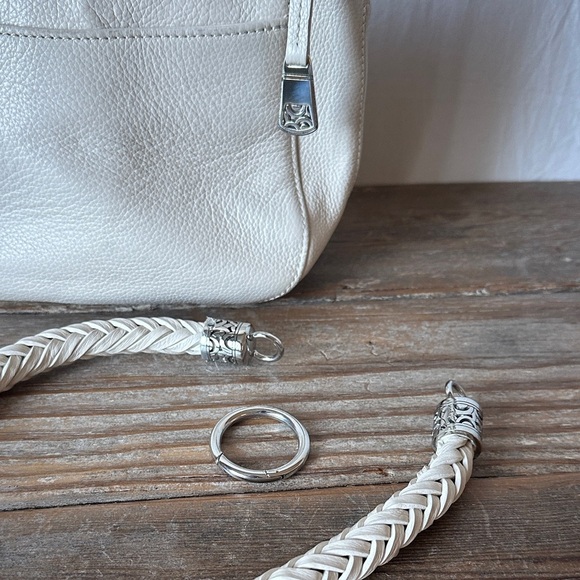 Brighton Cream Leather Wristlet Clutch - Picture 5 of 7